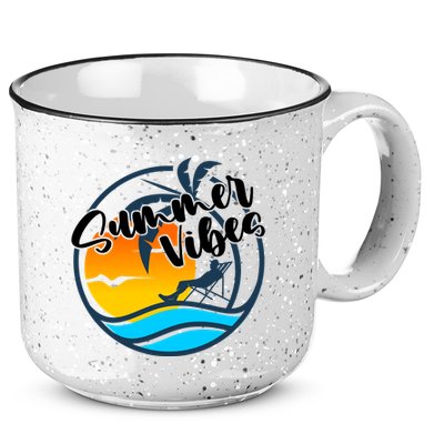 Summer Vibes Sunset Beach Tropical 15oz Campfire Ceramic Mug