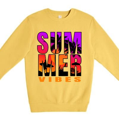 Summer Vibes Premium Crewneck Sweatshirt