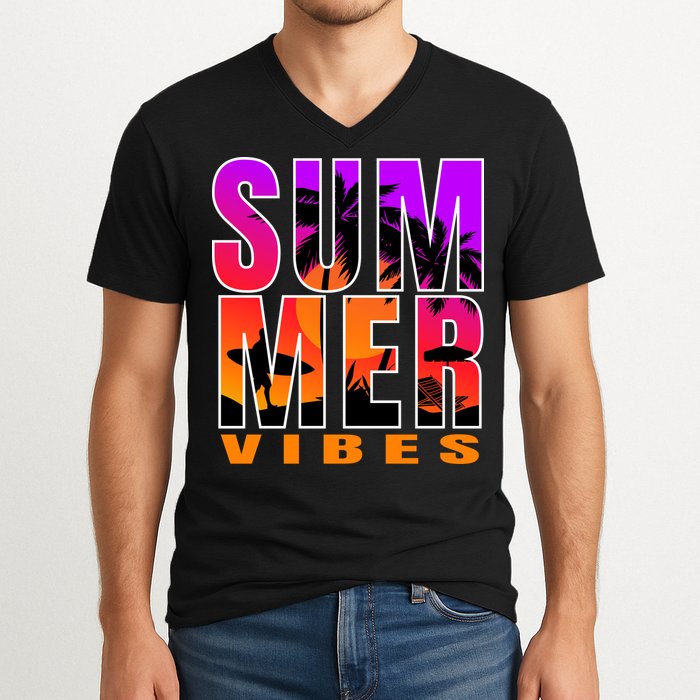 Summer Vibes V-Neck T-Shirt