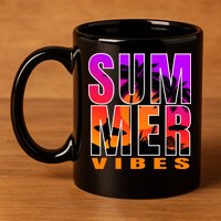 Summer Vibes 11oz C Handle Ceramic Mug