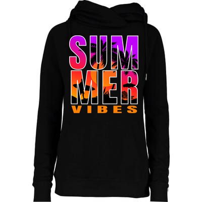 Summer Vibes Womens Funnel Neck Pullover Hood