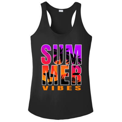 Summer Vibes Ladies PosiCharge Competitor Racerback Tank