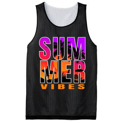 Summer Vibes Mesh Reversible Basketball Jersey Tank