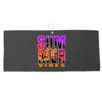 Summer Vibes Large Microfiber Waffle Golf Towel