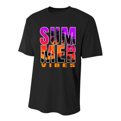 Summer Vibes Youth Performance Sprint T-Shirt