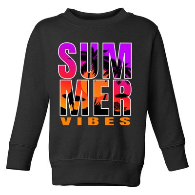 Summer Vibes Toddler Sweatshirt