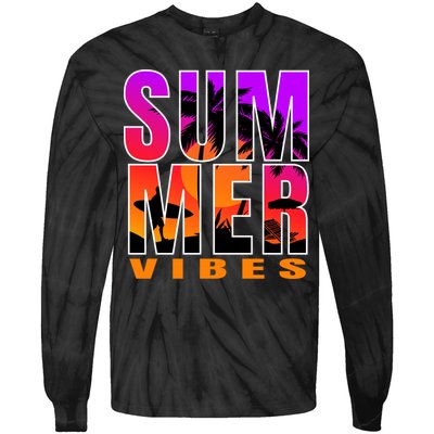 Summer Vibes Tie-Dye Long Sleeve Shirt