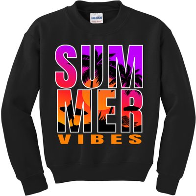 Summer Vibes Kids Sweatshirt