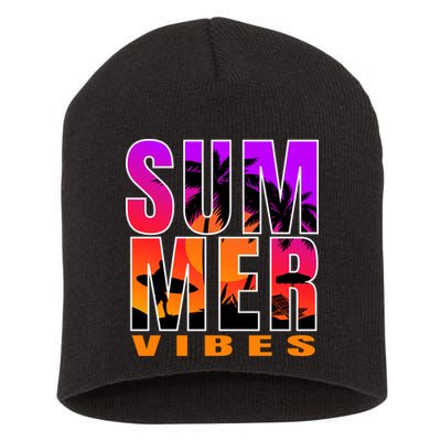 Summer Vibes Short Acrylic Beanie
