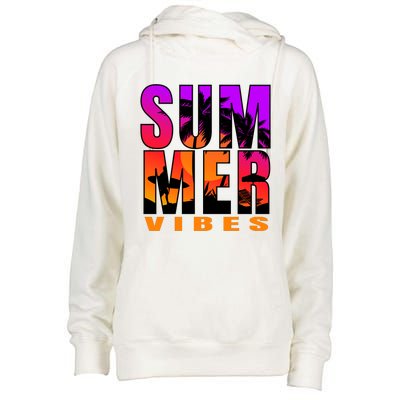 Summer Vibes Womens Funnel Neck Pullover Hood