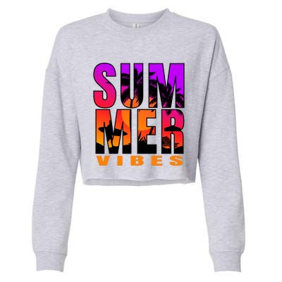 Summer Vibes Cropped Pullover Crew