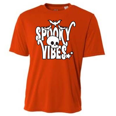 Spooky Vibes Skull Halloween Cooling Performance Crew T-Shirt