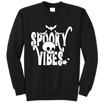 Spooky Vibes Skull Halloween Sweatshirt