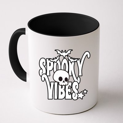 Spooky Vibes Skull Halloween Mug