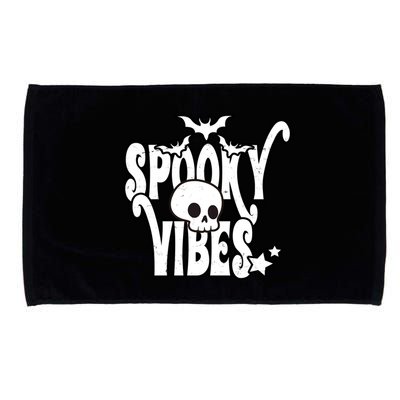 Spooky Vibes Skull Halloween Microfiber Hand Towel