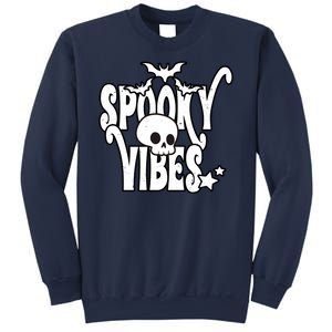 Spooky Vibes Skull Halloween Sweatshirt