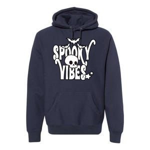 Spooky Vibes Skull Halloween Premium Hoodie