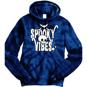 Spooky Vibes Skull Halloween Tie Dye Hoodie