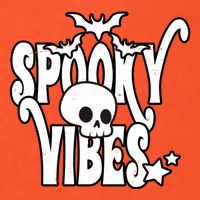 Spooky Vibes Skull Halloween T-Shirt
