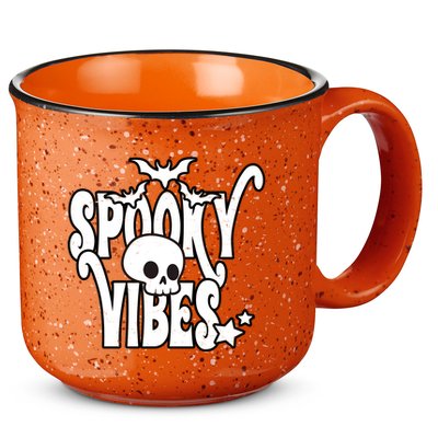 Spooky Vibes Skull Halloween 15oz Campfire Ceramic Mug