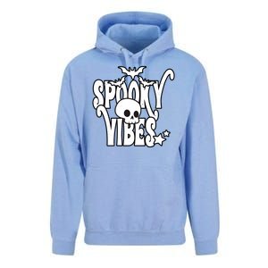 Spooky Vibes Skull Halloween Unisex Surf Hoodie