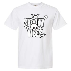 Spooky Vibes Skull Halloween Garment-Dyed Heavyweight T-Shirt