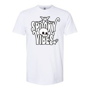 Spooky Vibes Skull Halloween Softstyle CVC T-Shirt