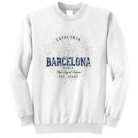 Spain Vacation Souvenir Vintage Barcelona Sweatshirt