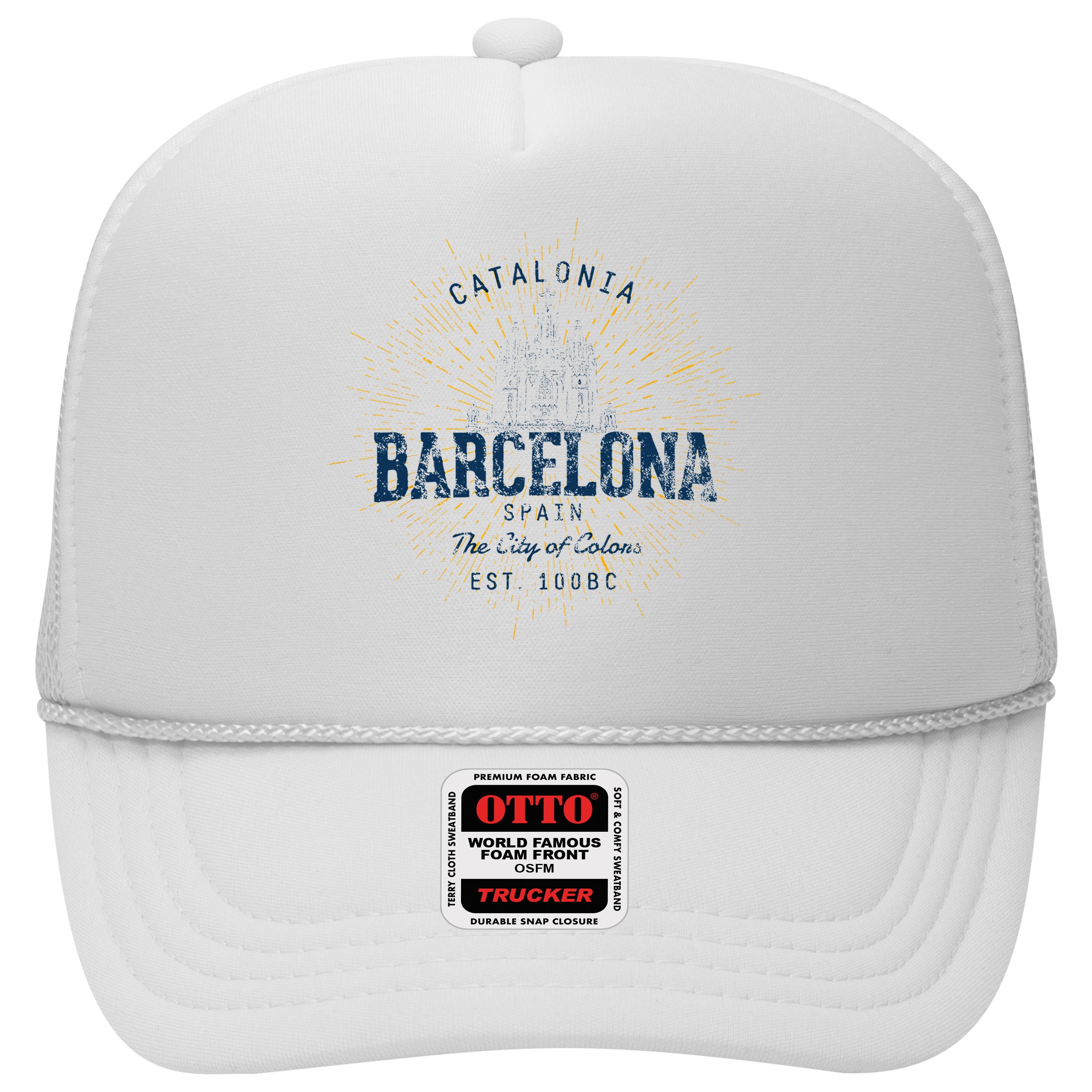 Spain Vacation Souvenir Vintage Barcelona Hat