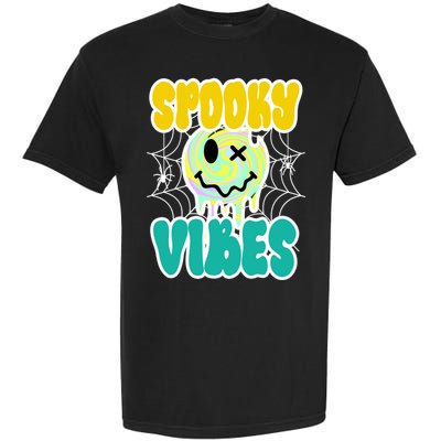 Spooky Vibes Smile Face Halloween Garment-Dyed Heavyweight T-Shirt