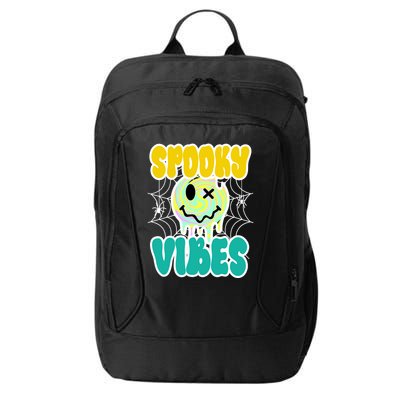 Spooky Vibes Smile Face Halloween City Backpack