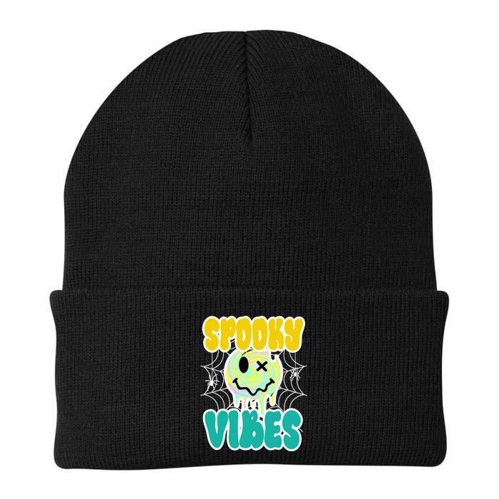 Spooky Vibes Smile Face Halloween Beanie