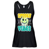 Spooky Vibes Smile Face Halloween Ladies Essential Flowy Tank