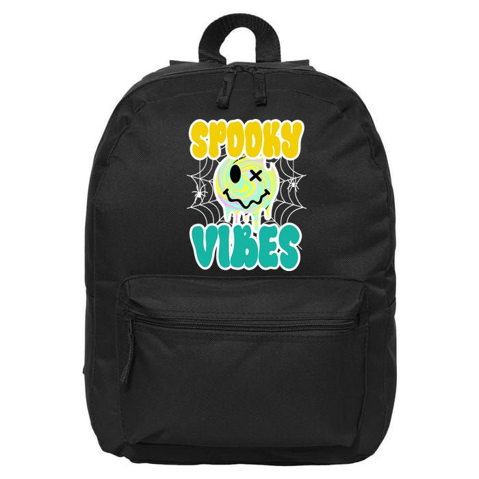 Spooky Vibes Smile Face Halloween 16 in Basic Backpack
