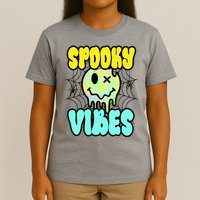 Spooky Vibes Smile Face Halloween T-Shirt