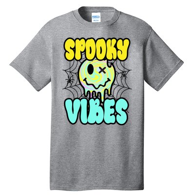 Spooky Vibes Smile Face Halloween Tall T-Shirt