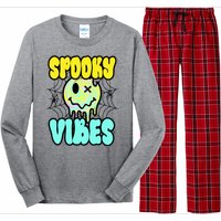 Spooky Vibes Smile Face Halloween Long Sleeve Pajama Set