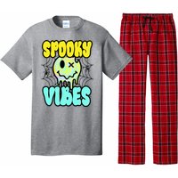 Spooky Vibes Smile Face Halloween Pajama Set