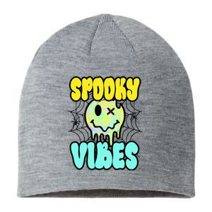 Spooky Vibes Smile Face Halloween Sustainable Beanie