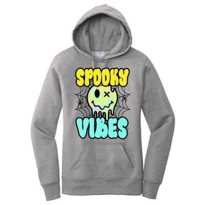 Spooky Vibes Smile Face Halloween Women's Pullover Hoodie