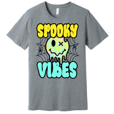 Spooky Vibes Smile Face Halloween Premium T-Shirt