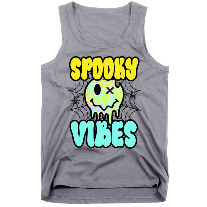 Spooky Vibes Smile Face Halloween Tank Top