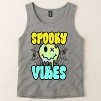 Spooky Vibes Smile Face Halloween Tank Top