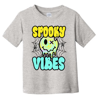 Spooky Vibes Smile Face Halloween Toddler T-Shirt