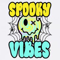 Spooky Vibes Smile Face Halloween Garment-Dyed Sweatshirt