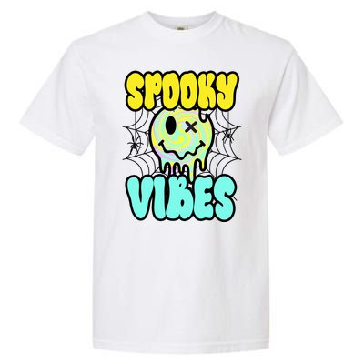 Spooky Vibes Smile Face Halloween Garment-Dyed Heavyweight T-Shirt