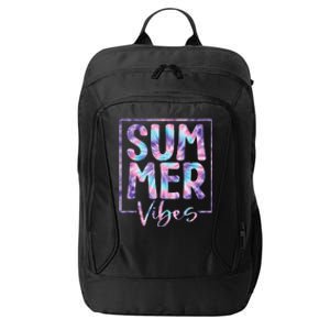 Summer Vibes Sunglasses With Palm Tree Funny Beach Life City Backpack