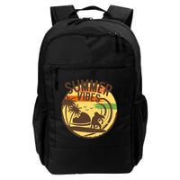 Surfing Vintage Summer Vibes Surfing Palm Beach Gift Backpack