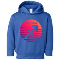 Sagittarius Vintage Sunset / Retro Sagittarius Horoscope Cool Gift Toddler Hoodie