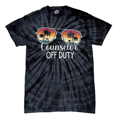 Summer Vacation School End Of Year Counselor Off Duty Tie-Dye T-Shirt